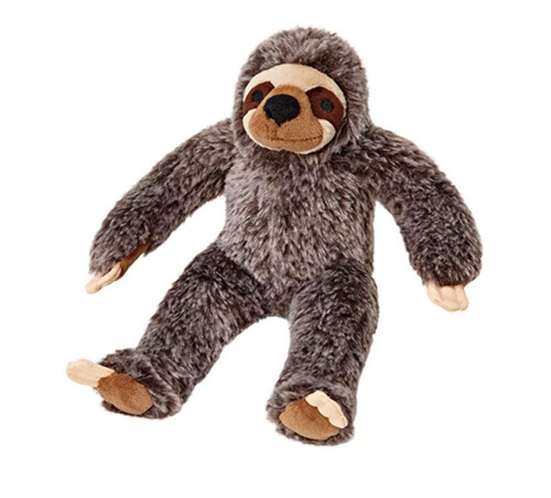 Fluff & Tuff Sloth Plush Dog Toy